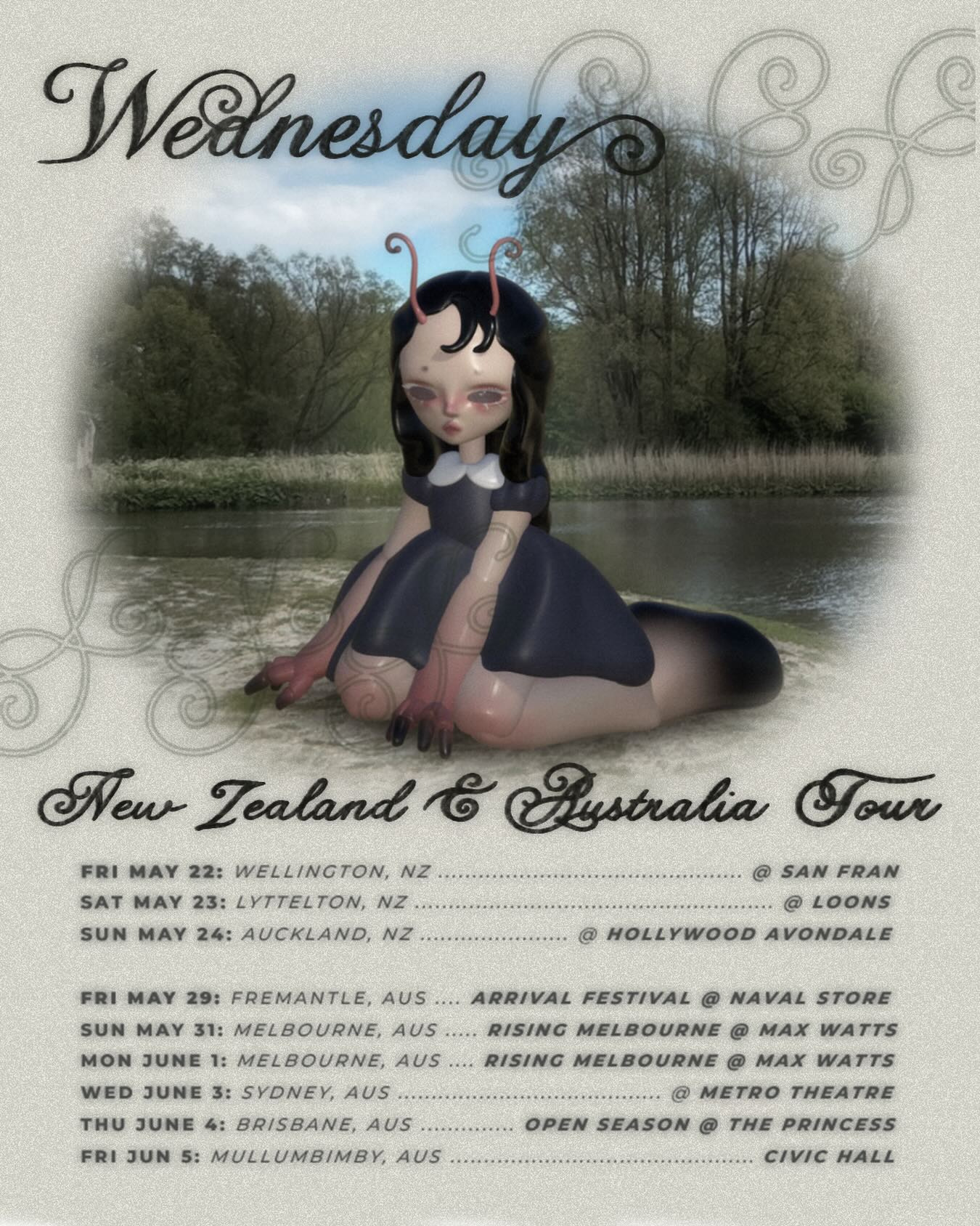 Wednesday Bleeds Tour Poster 2026